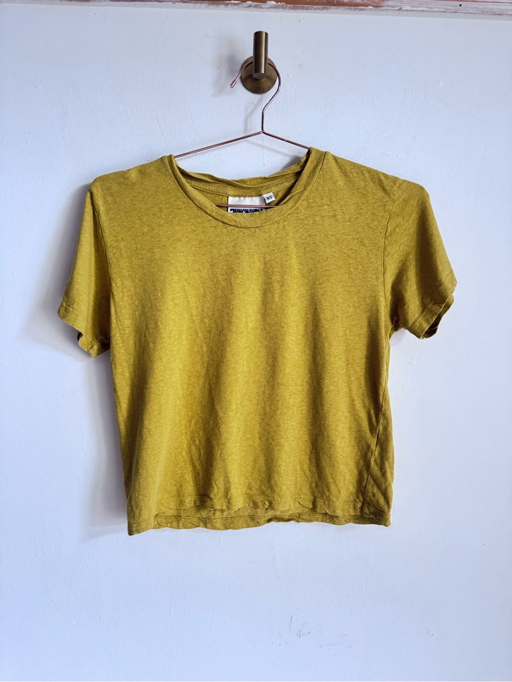 Jungmaven Cropped Lorel Tee XS Yellow $75 - Picture 2 of 7
